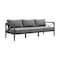 Armen Living Sonoma Outdoor 4 piece Set in Dark Gray Finish and Dark Gray Cushions SETODSODKGR - alternate 4
